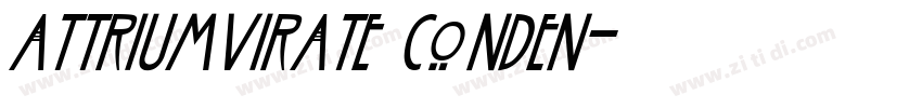 attriumvirate conden字体转换